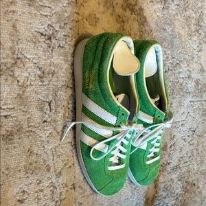 Adidas Gazelle Green Suede Sneakers